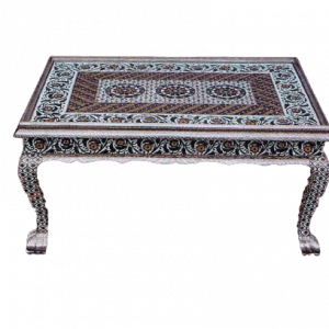 Wooden Metal Meenakari Coated Table